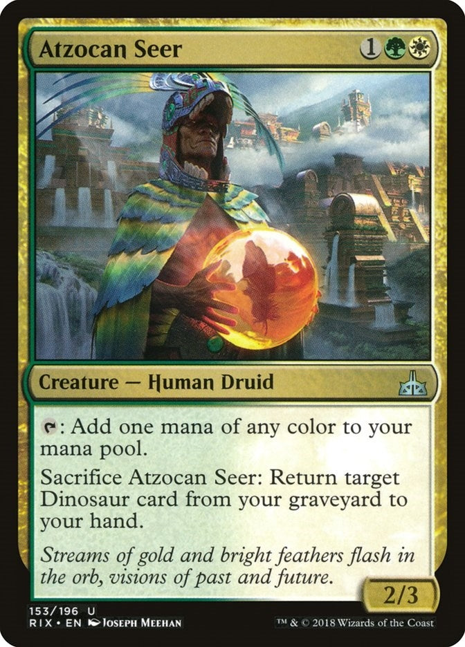 Image for Atzocan Seer (Rivals of Ixalan) (153) - Magic: The Gathering