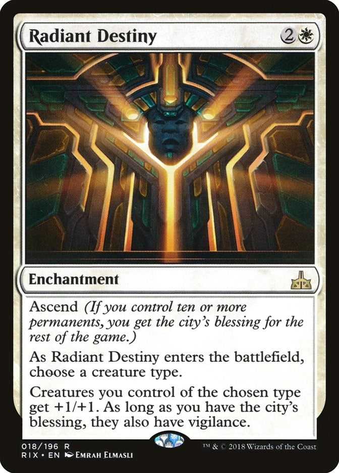 Image for Radiant Destiny (Rivals of Ixalan) (18) - Magic: The Gathering