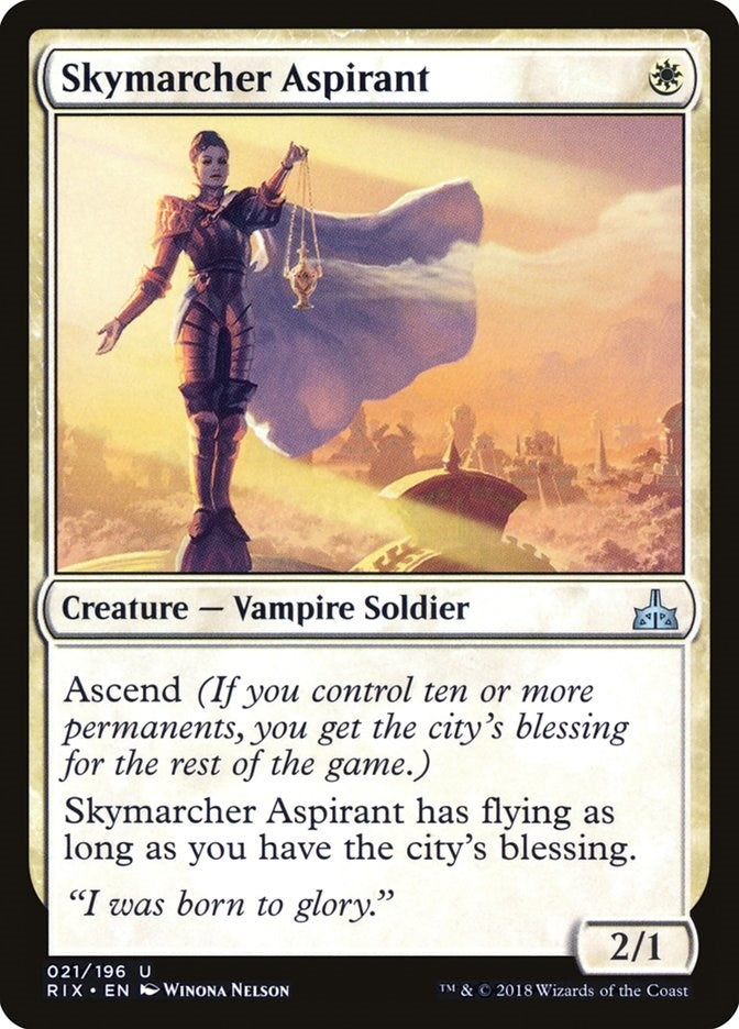 Image for Skymarcher Aspirant (Rivals of Ixalan) (21) - Magic: The Gathering