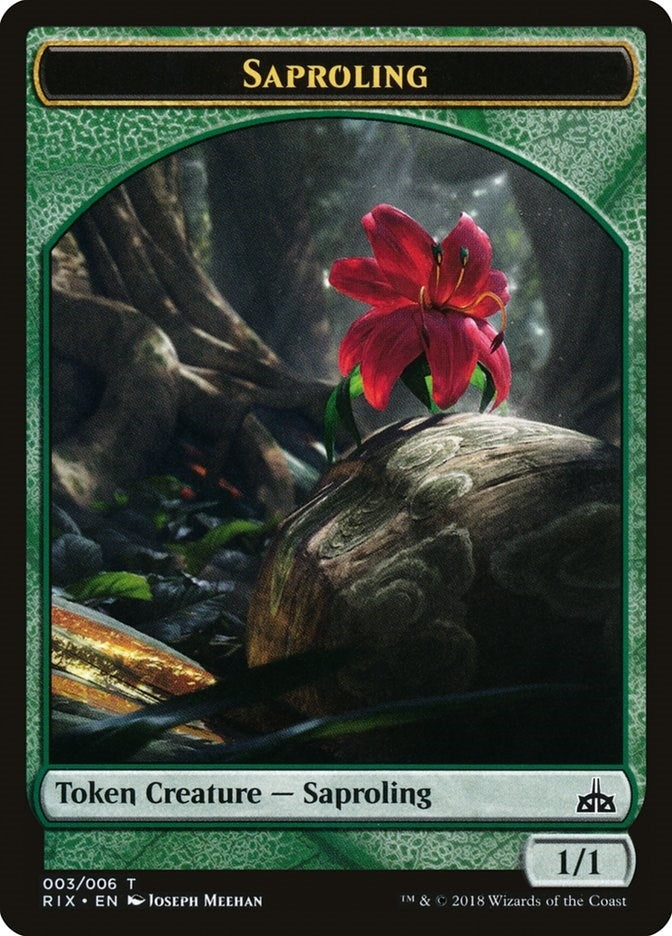 Image for Saproling Token (003) (Rivals of Ixalan) (3) - Magic: The Gathering