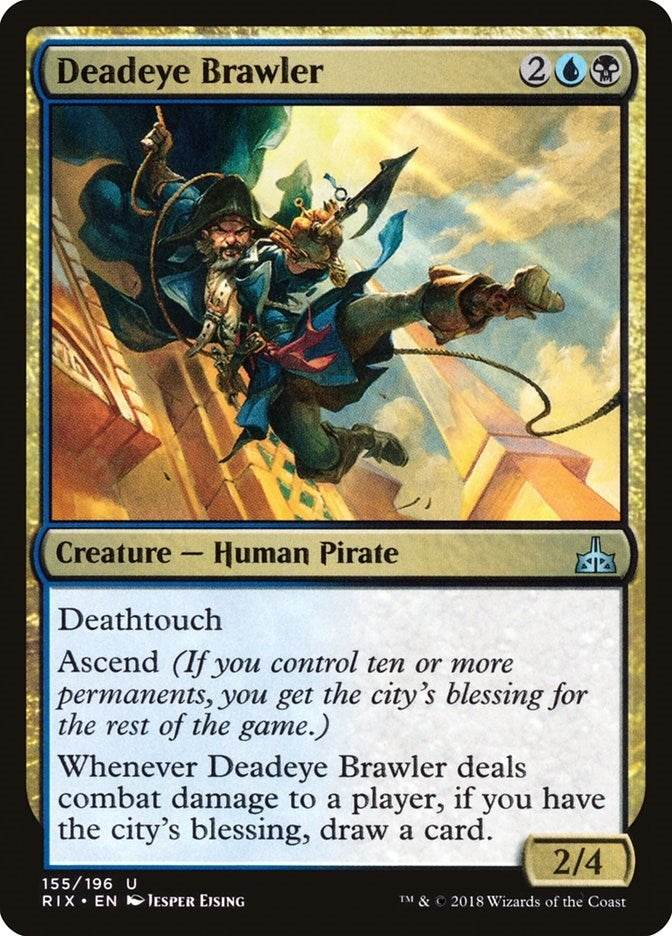 Image for Deadeye Brawler (Rivals of Ixalan) (155) - Magic: The Gathering