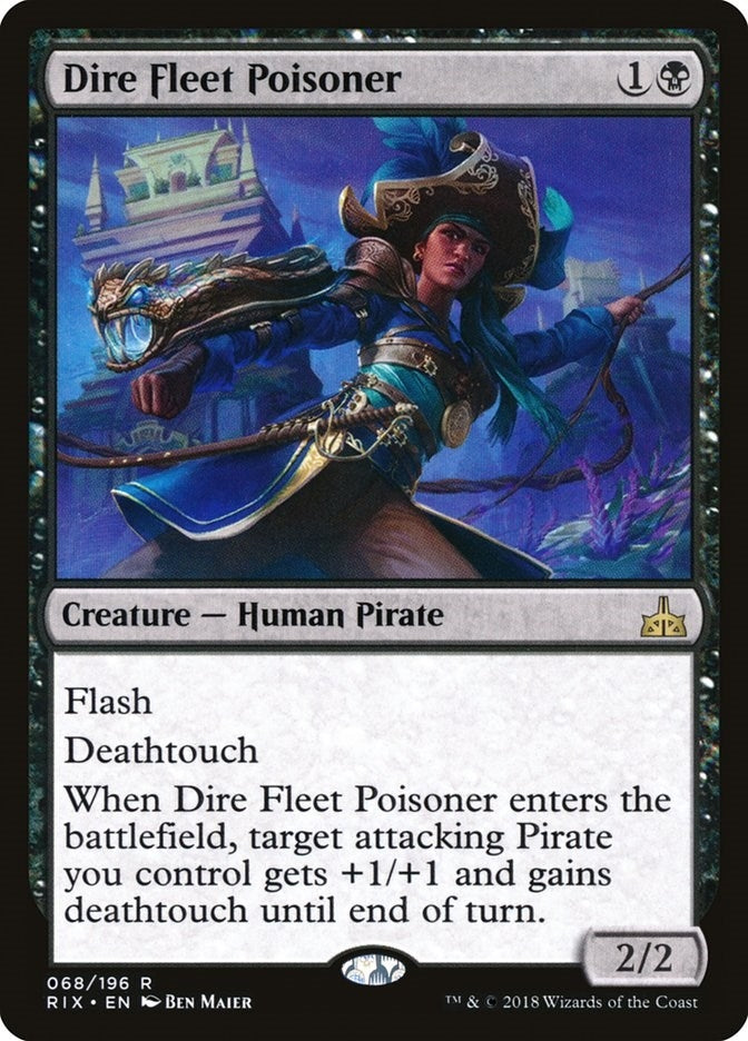 Image for Dire Fleet Poisoner (Rivals of Ixalan) (68) - Magic: The Gathering