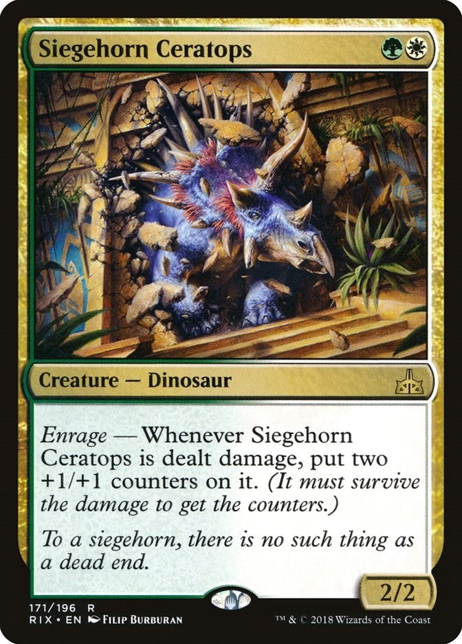 Image for Siegehorn Ceratops (Rivals of Ixalan) (171) - Magic: The Gathering
