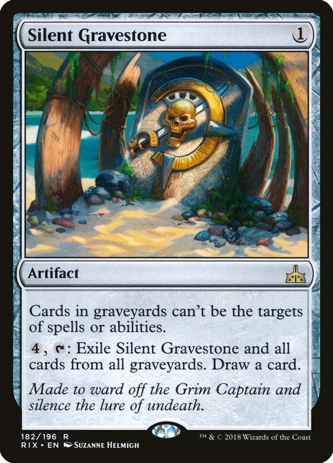 Image for Silent Gravestone (Rivals of Ixalan) (182) - Magic: The Gathering