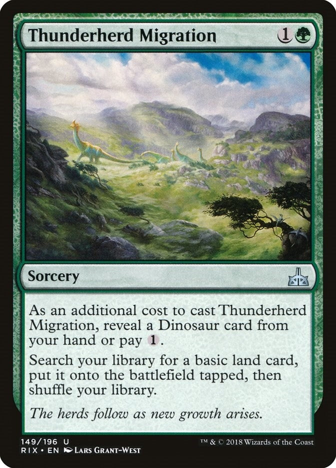 Image for Thunderherd Migration (Rivals of Ixalan) (149) - Magic: The Gathering