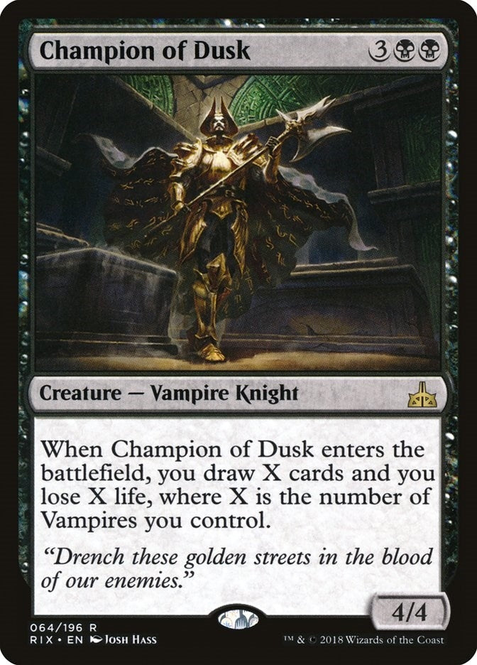 Image for Champion of Dusk (Rivals of Ixalan) (64) - Magic: The Gathering