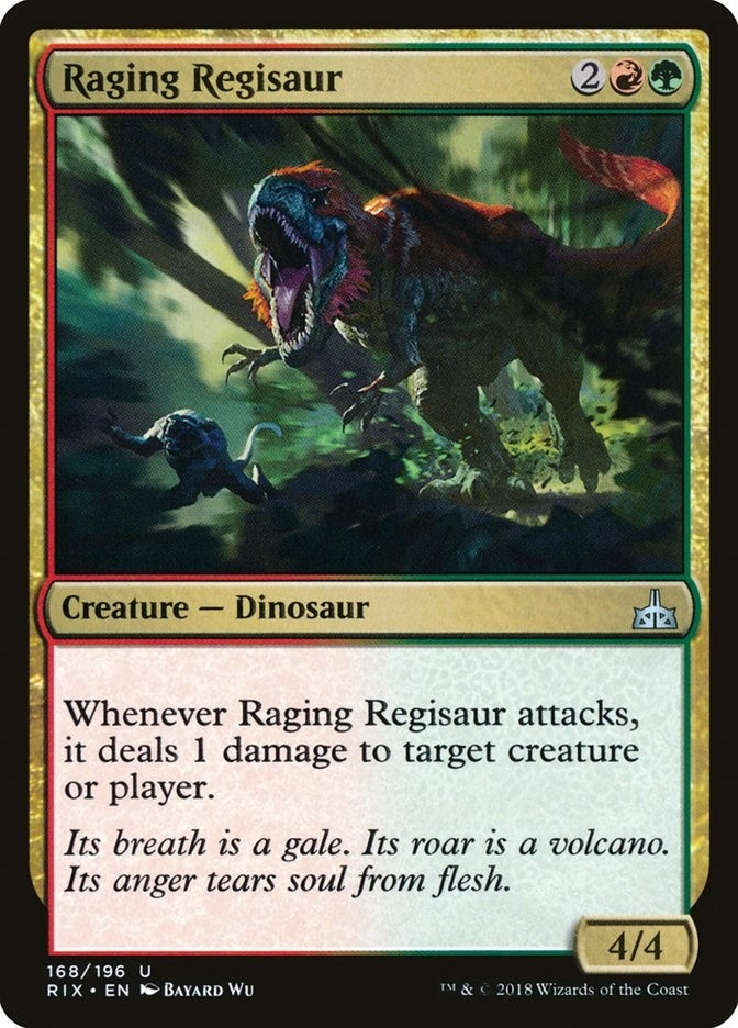 Image for Raging Regisaur (Rivals of Ixalan) (168) - Magic: The Gathering