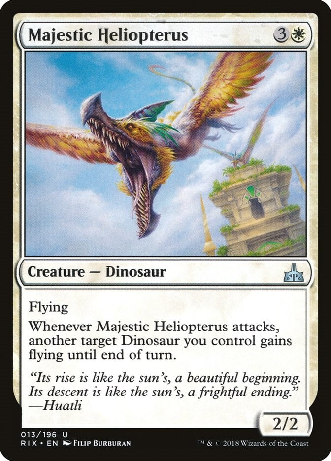 Image for Majestic Heliopterus (Rivals of Ixalan) (13) - Magic: The Gathering