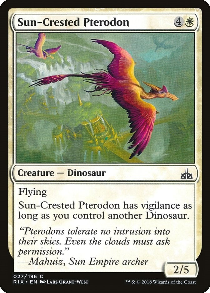 Image for Sun-Crested Pterodon (Rivals of Ixalan) (27) - Magic: The Gathering