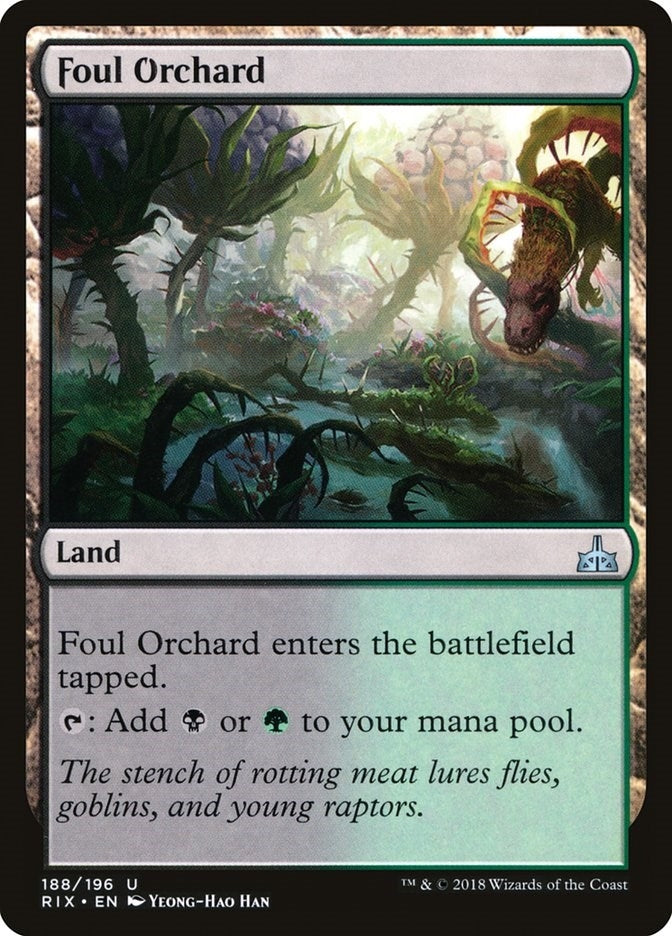 Image for Foul Orchard (Rivals of Ixalan) (188) - Magic: The Gathering