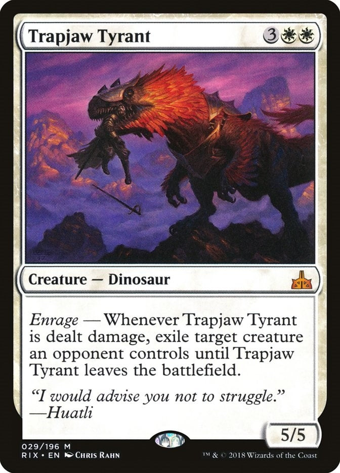 Image for Trapjaw Tyrant (Rivals of Ixalan) (29) - Magic: The Gathering