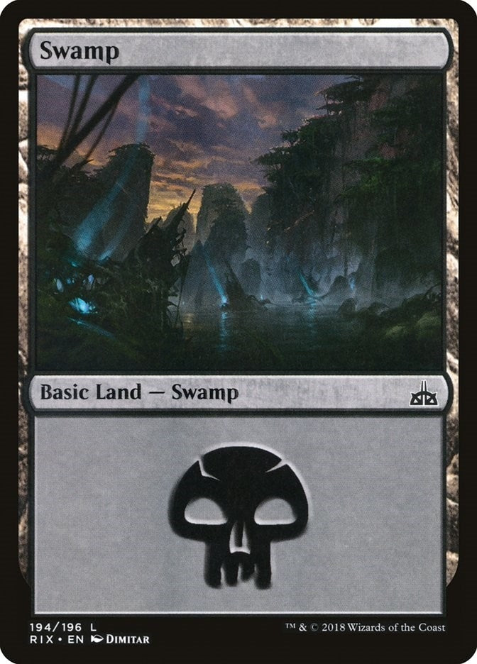Image for Swamp (Rivals of Ixalan) (194) - Magic: The Gathering