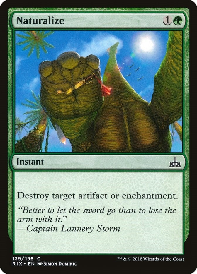 Image for Naturalize (Rivals of Ixalan) (139) - Magic: The Gathering