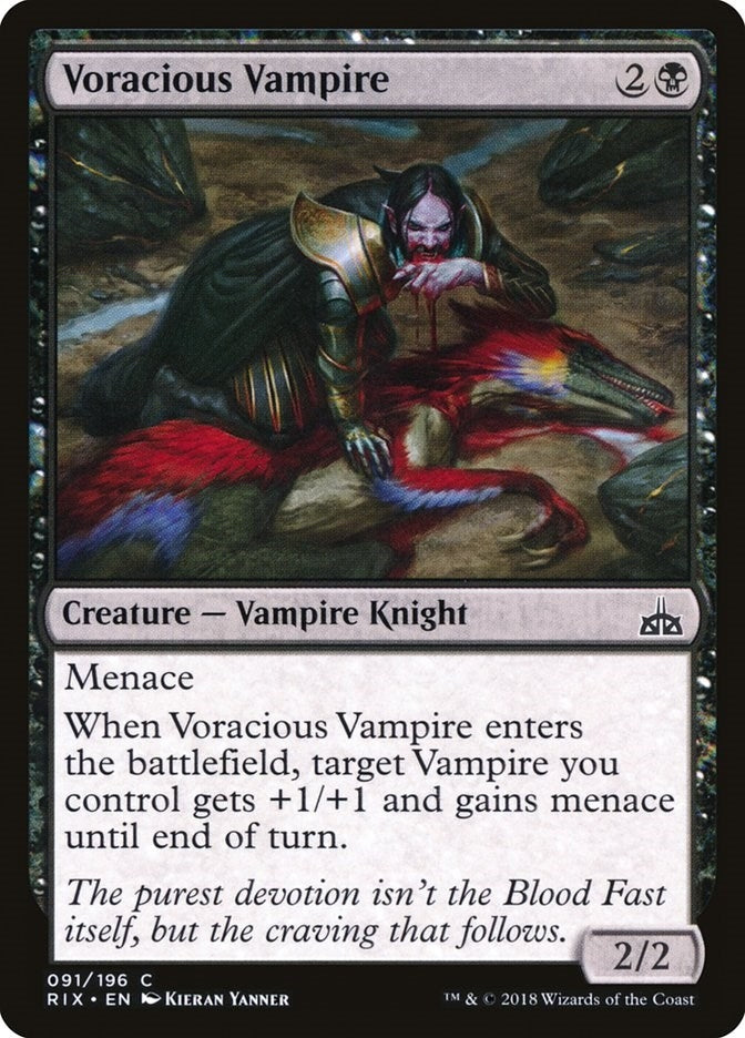 Image for Voracious Vampire (Rivals of Ixalan) (91) - Magic: The Gathering