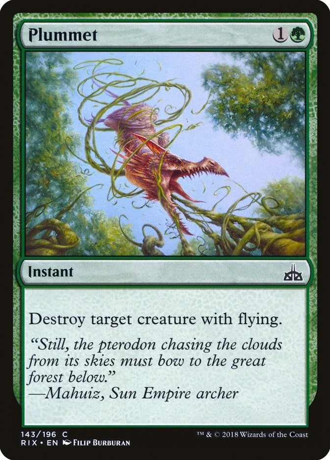 Image for Plummet (Rivals of Ixalan) (143) - Magic: The Gathering