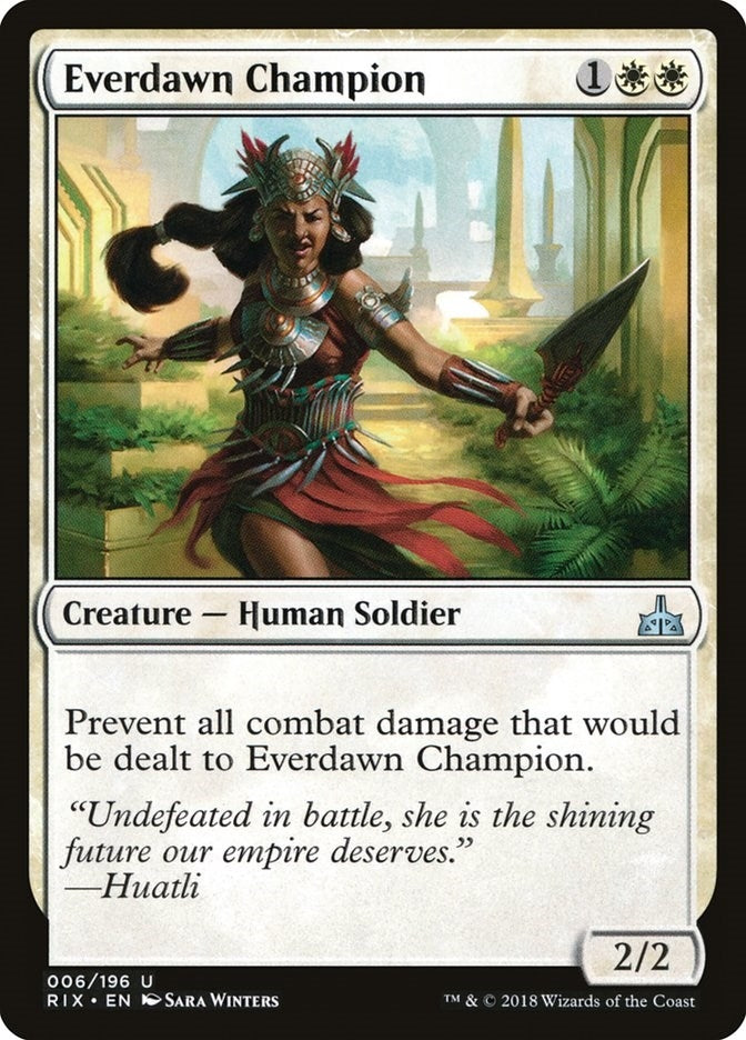 Image for Everdawn Champion (Rivals of Ixalan) (6) - Magic: The Gathering