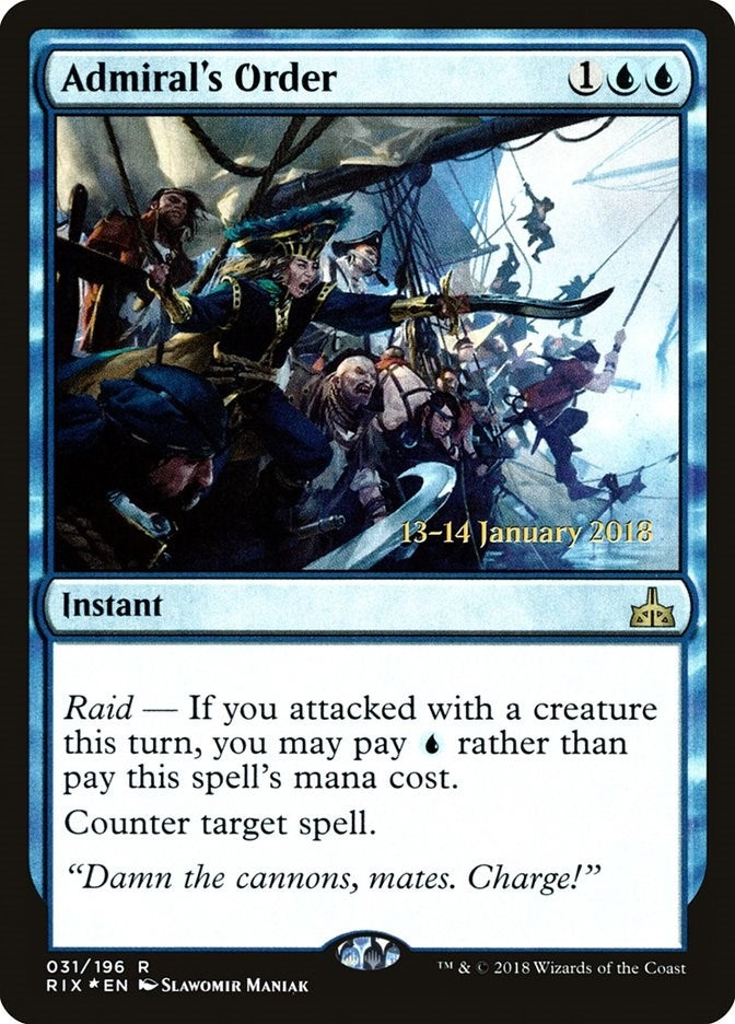 Image for Admiral's Order (Prerelease Cards) (31) - Magic: The Gathering