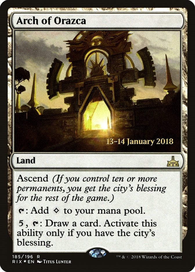 Image for Arch of Orazca (Prerelease Cards) (185) - Magic: The Gathering