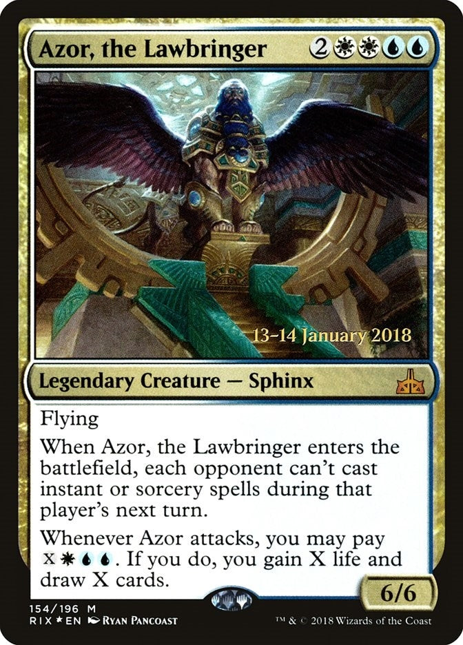 Image for Azor, the Lawbringer (Prerelease Cards) (154) - Magic: The Gathering