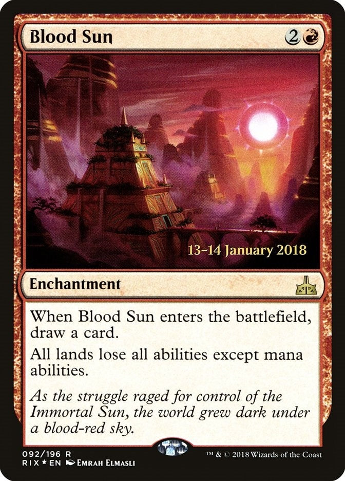 Image for Blood Sun (Prerelease Cards) (92) - Magic: The Gathering