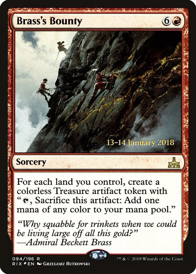 Image for Brass's Bounty (RIX) (Prerelease Cards) (94) - Magic: The Gathering