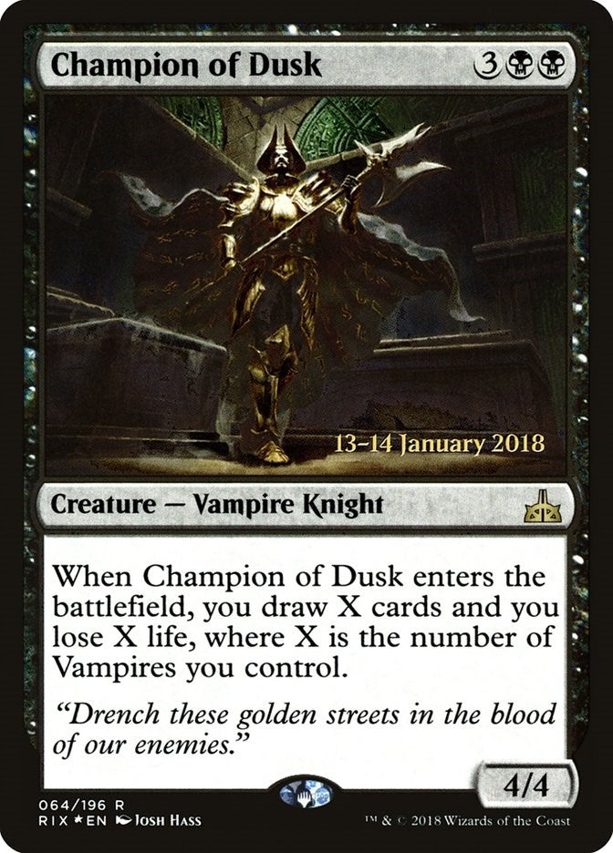 Image for Champion of Dusk (Prerelease Cards) (64) - Magic: The Gathering