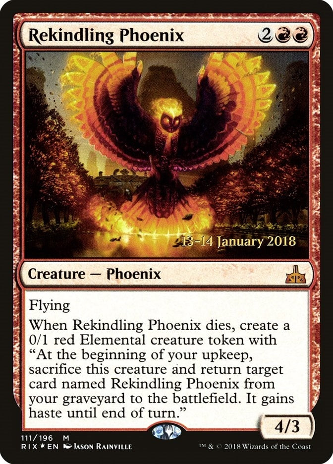 Image for Rekindling Phoenix (Prerelease Cards) (111) - Magic: The Gathering