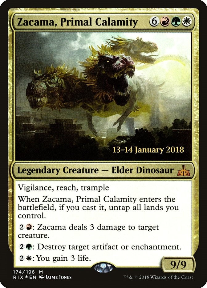 Image for Zacama, Primal Calamity (Prerelease Cards) (174) - Magic: The Gathering