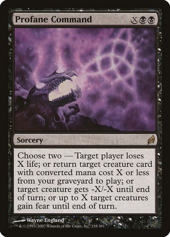 Image for Profane Command (Lorwyn) (135) - Magic: The Gathering