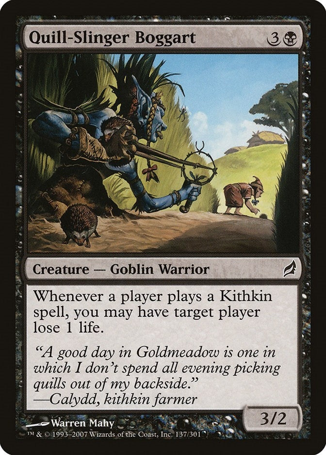 Image for Quill-Slinger Boggart (Lorwyn) (137) - Magic: The Gathering
