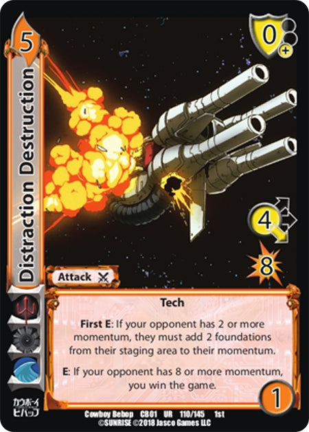 Image for Distraction Destruction (Cowboy Bebop) (110) - UniVersus