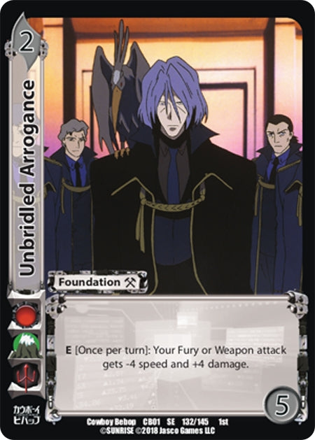 Image for Unbridled Arrogance (Cowboy Bebop) (132) - UniVersus