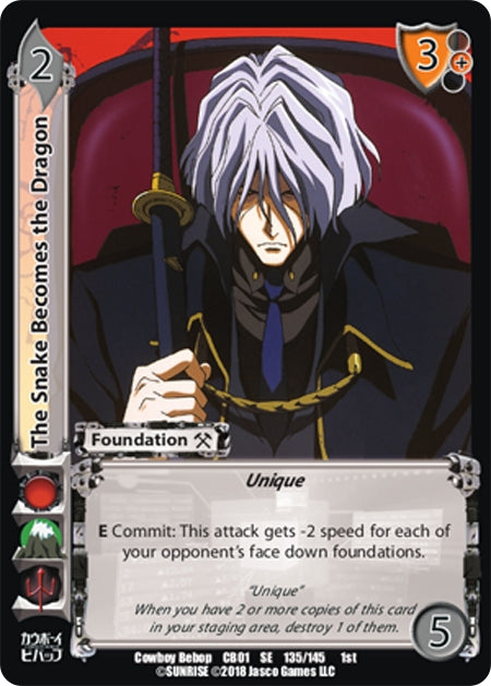Image for The Snake Becomes the Dragon (Cowboy Bebop) (135) - UniVersus