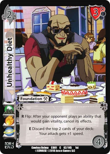 Image for Unhealthy Diet (Cowboy Bebop) (62) - UniVersus
