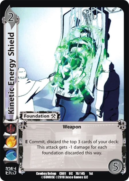 Image for Kinetic Energy Shield (Cowboy Bebop) (70) - UniVersus