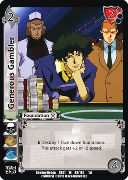 Image for Generous Gambler (Cowboy Bebop) (83) - UniVersus