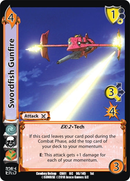 Image for Swordfish Gunfire (Cowboy Bebop) (96) - UniVersus