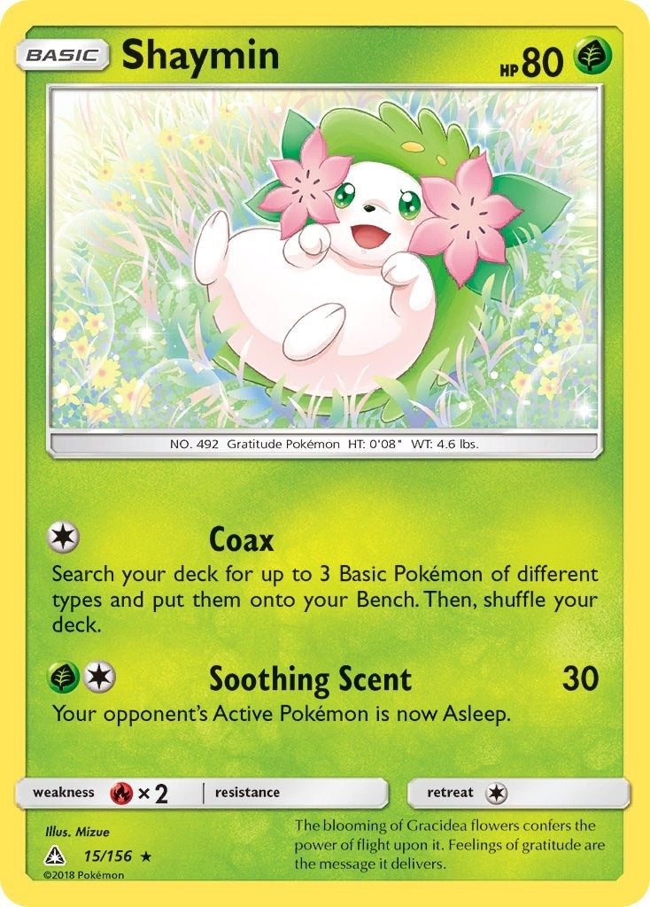 Image for Shaymin (15) (SM - Ultra Prism) (15/156) - Pokemon