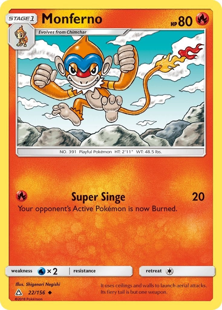 Image for Monferno (SM - Ultra Prism) (22/156) - Pokemon
