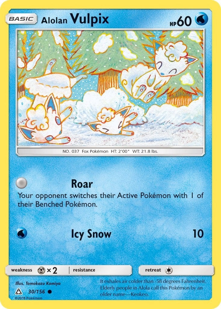 Image for Alolan Vulpix (SM - Ultra Prism) (30/156) - Pokemon
