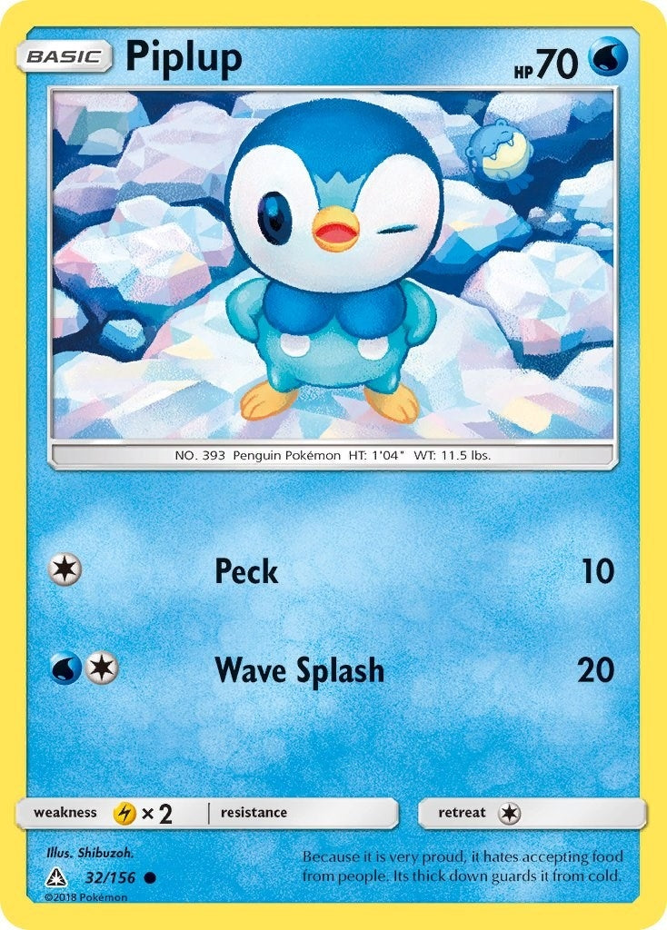 Image for Piplup (32) (SM - Ultra Prism) (32/156) - Pokemon
