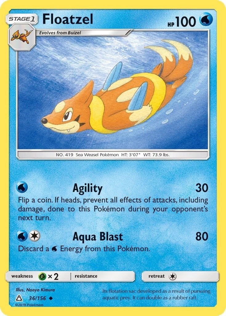 Image for Floatzel (SM - Ultra Prism) (36/156) - Pokemon