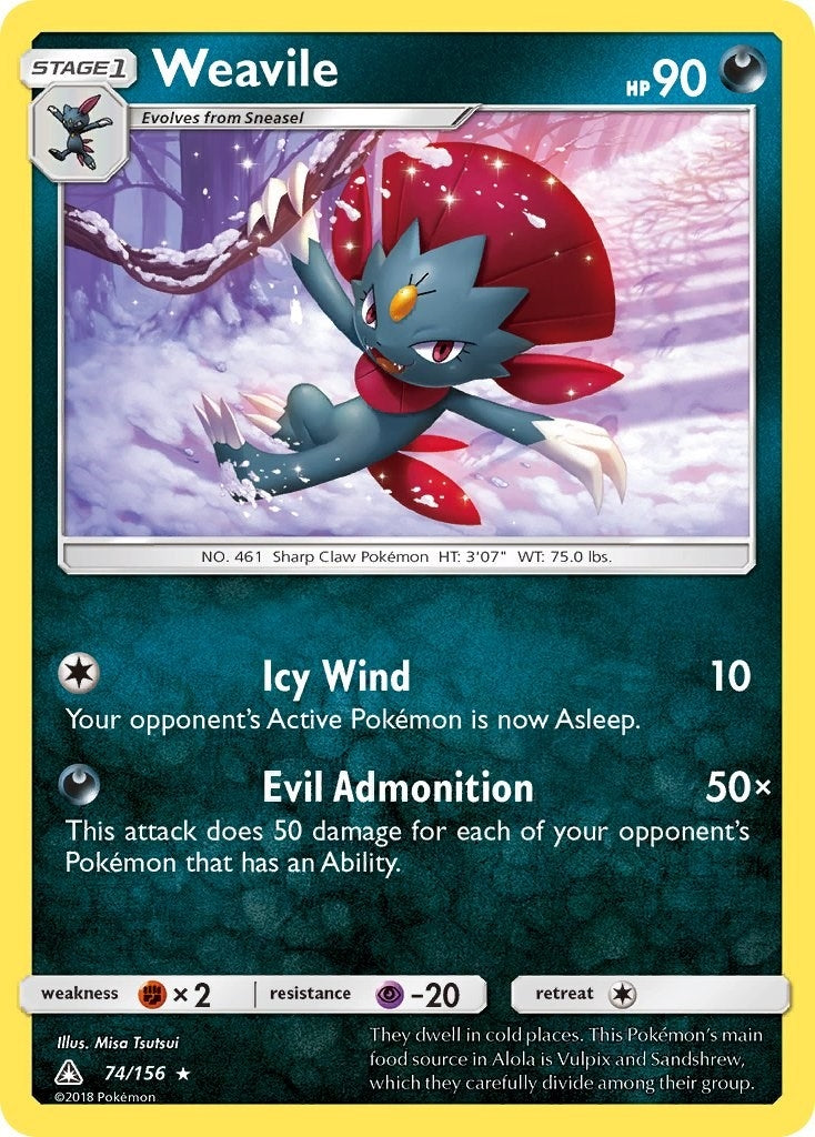 Image for Weavile (SM - Ultra Prism) (74/156) - Pokemon