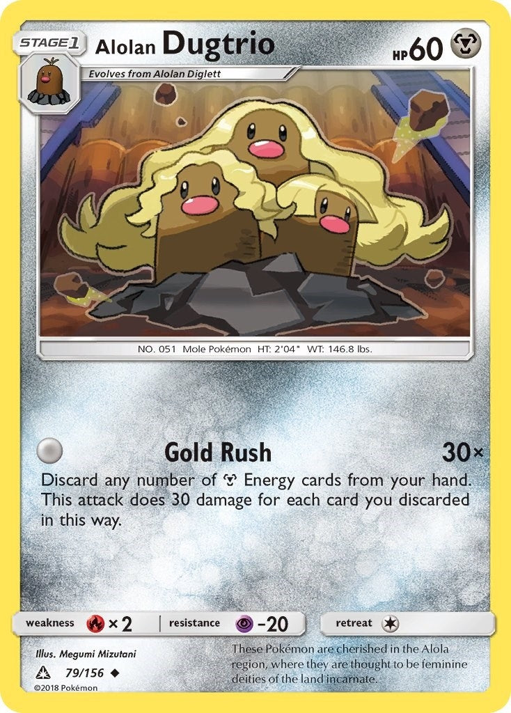 Image for Alolan Dugtrio (SM - Ultra Prism) (79/156) - Pokemon