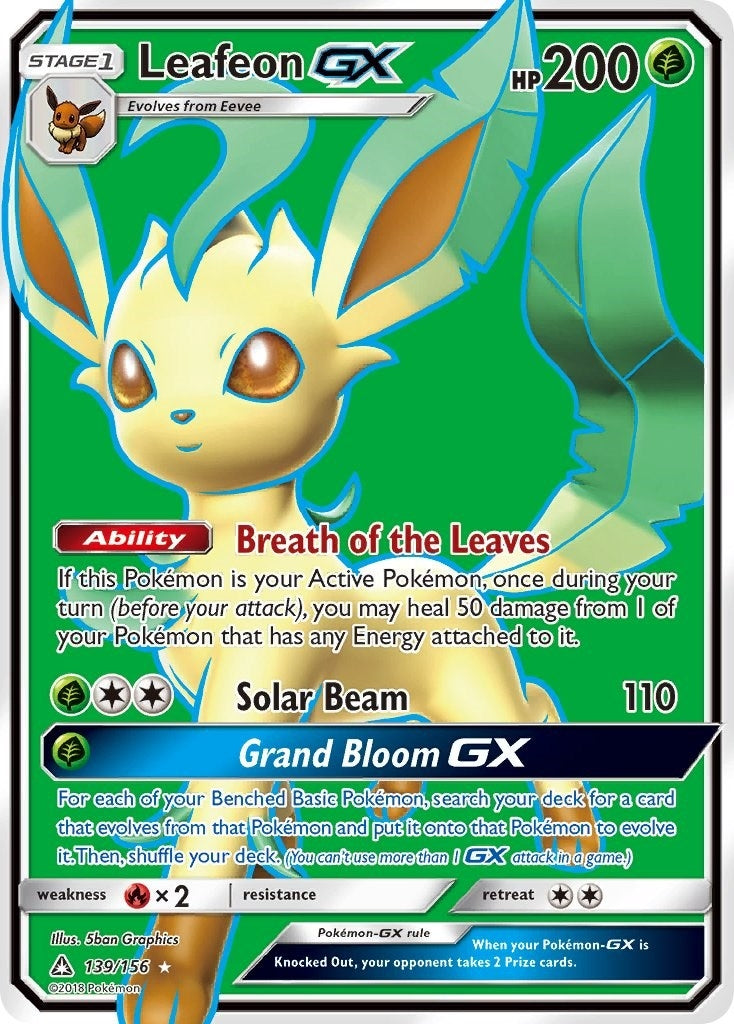 Image for Leafeon GX (Full Art) (SM - Ultra Prism) (139/156) - Pokemon