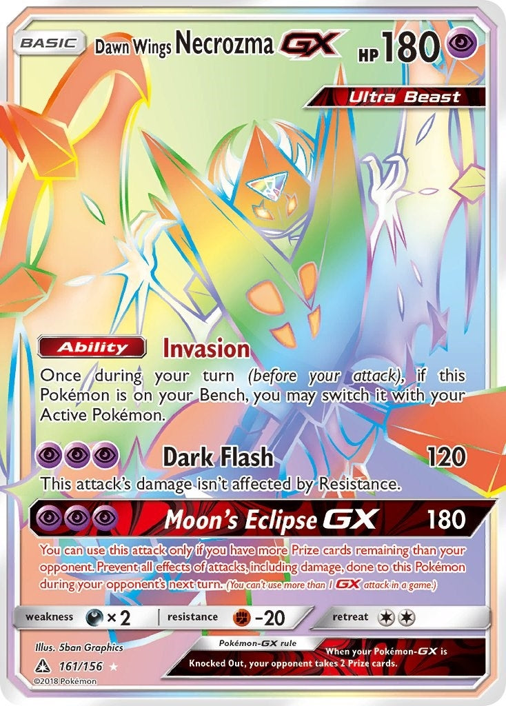 Image for Dawn Wings Necrozma GX (Secret Rare) (SM - Ultra Prism) (161/156) - Pokemon