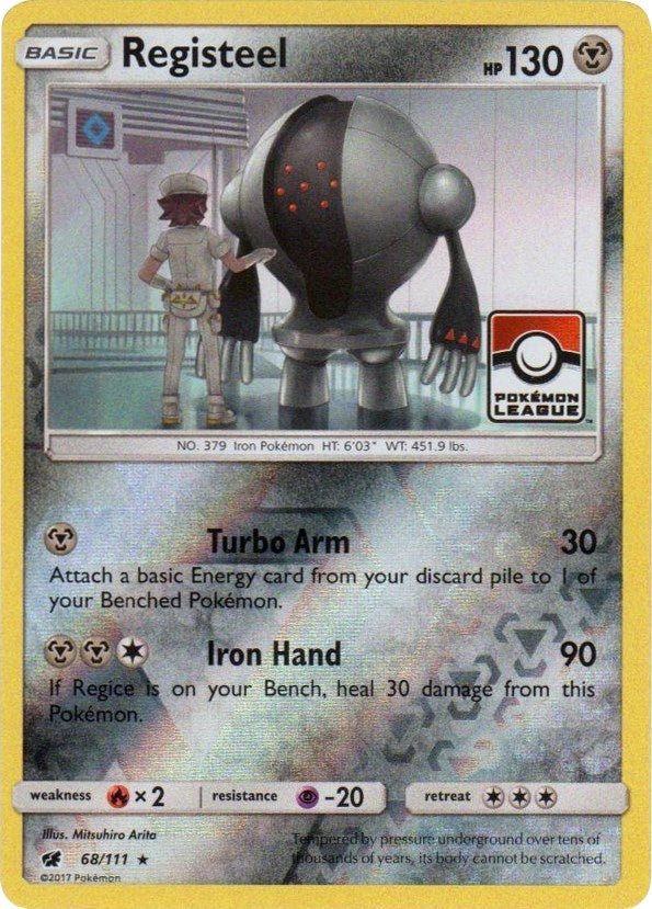 Image for Registeel - 68/111 (Pokemon League) (League & Championship Cards) (068/111) - Pokemon