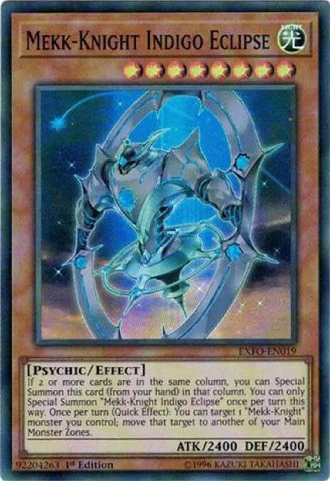 Image for Mekk-Knight Indigo Eclipse (Extreme Force) (EXFO-EN019) - YuGiOh