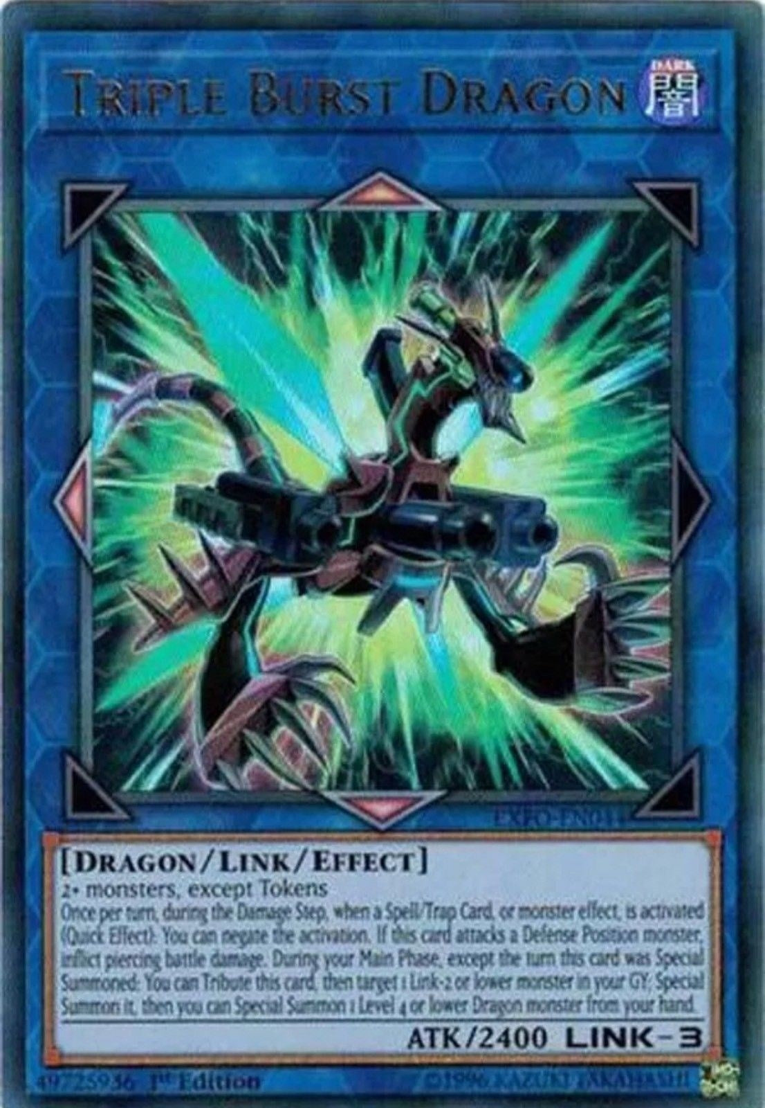 Image for Triple Burst Dragon (Extreme Force) (EXFO-EN044) - YuGiOh