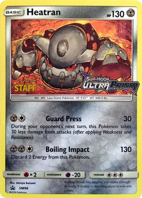 Image for Heatran - SM96 (Prerelease) [Staff] (SM Promos) (SM96) - Pokemon